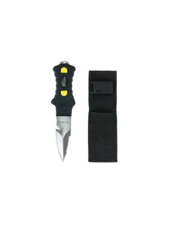 Nóż Scubatech Minirazor Alfa czarny, kabura nylon