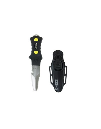 Nóż Scubatech Minirazor Beta czarny, kabura plastik