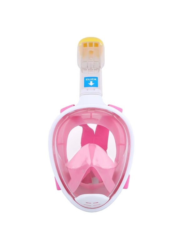 Maska pełnotwarzowa do snorkelingu Pink