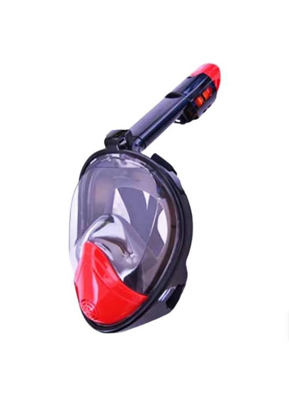 Maska pełnotwarzowa do snorkelingu Black/Red