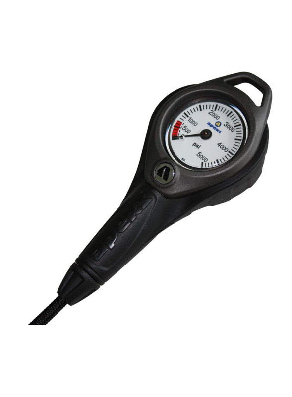 Manometr Apeks cienki wąż HP