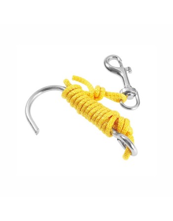 Hak rafowy z karabinkiem i linką