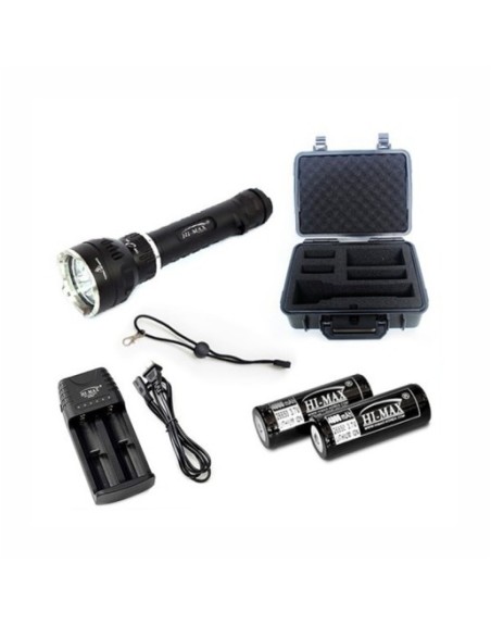 Latarka nurkowa Hi Max - X7 3000 lm zestaw