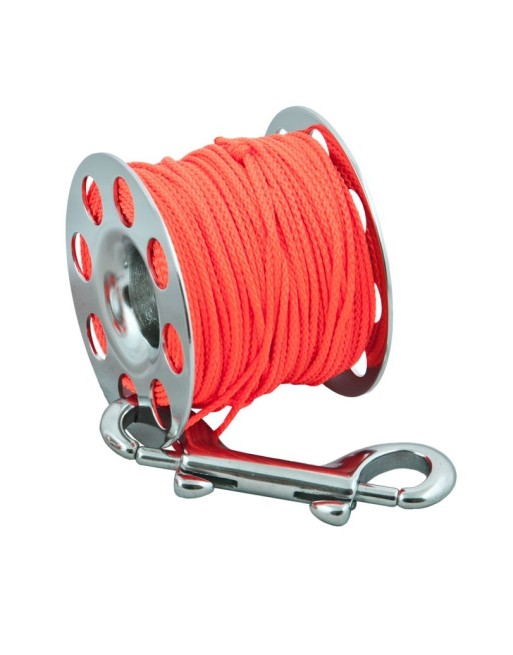 Szpulka stalowa TEC z linką 15 m, kar. nierdz.