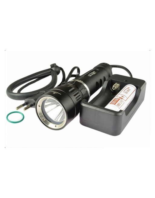 Latarka nurkowa HI-MAX X5,  1100lm zestaw