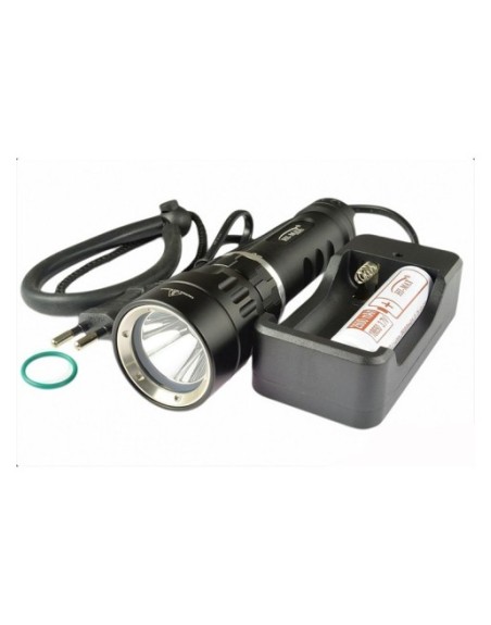 Latarka nurkowa HI-MAX X5,  1100lm zestaw