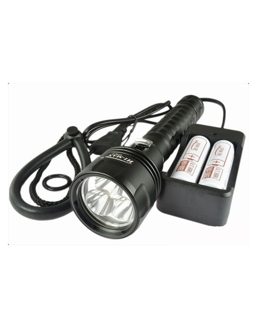 Latarka nurkowa HI-MAX H7, 1900lm zestaw